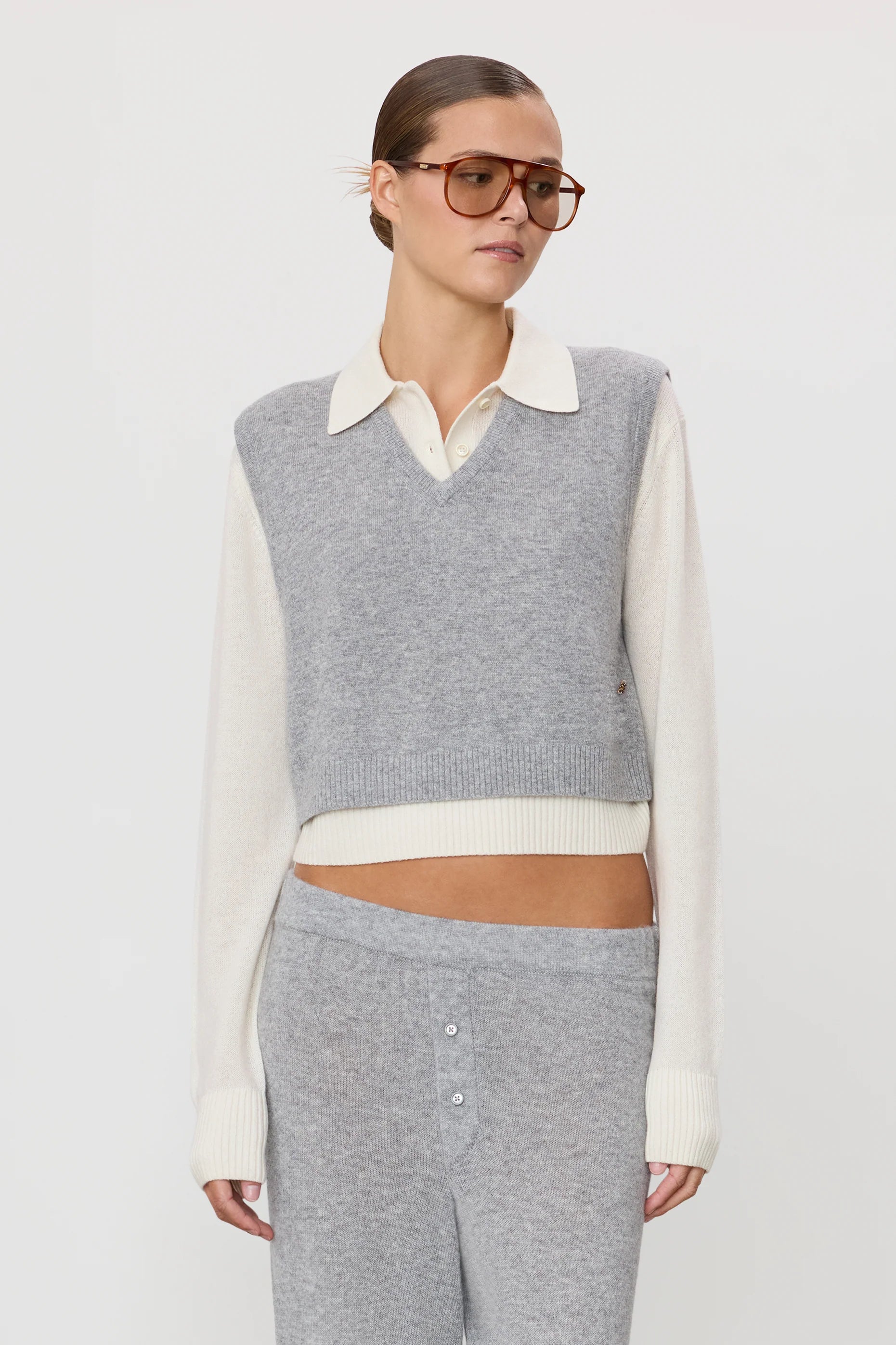 Gilet Leon – Heather Grey