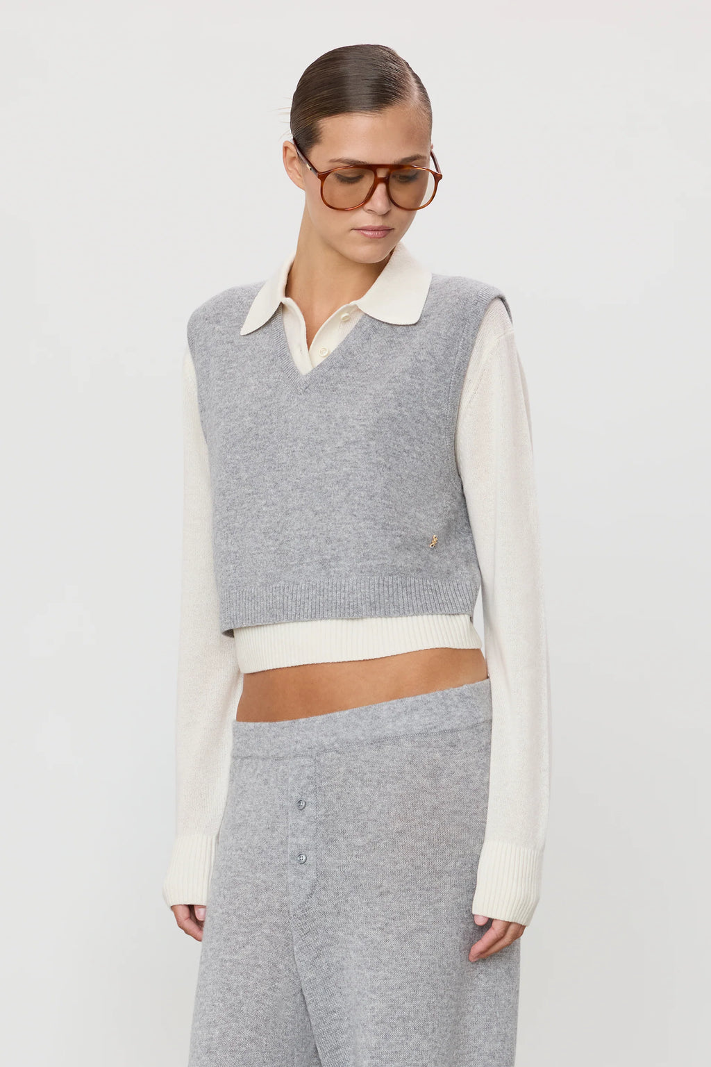 Gilet Leon – Heather Grey