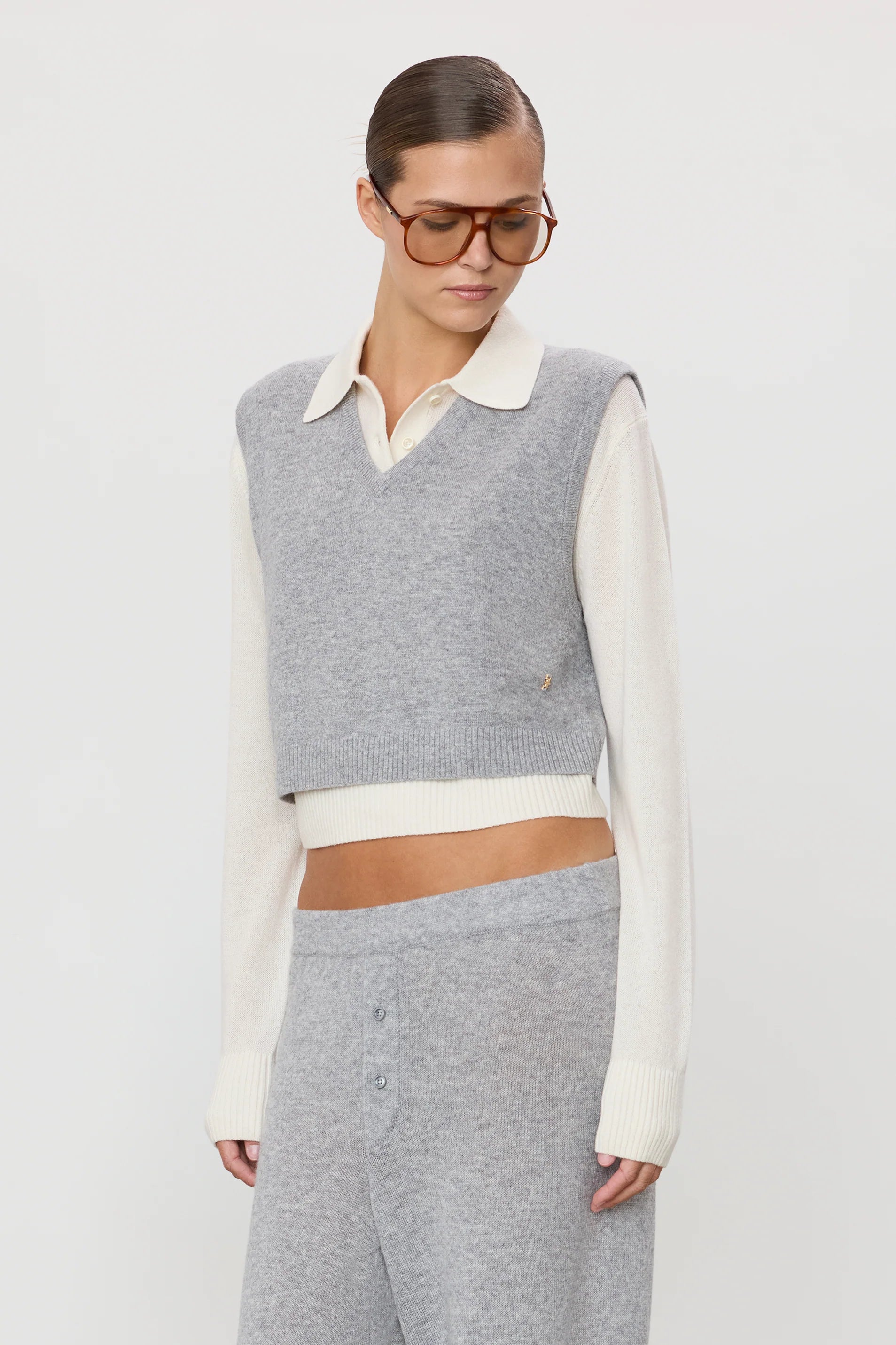 Gilet Leon – Heather Grey