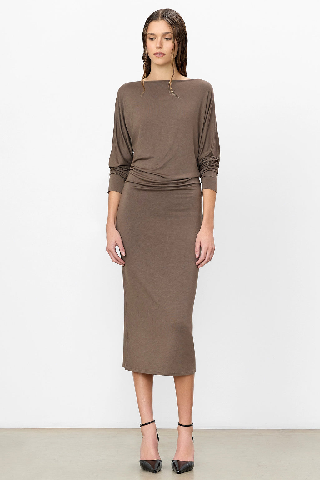 Robe Midi Aspen Mushroom - Éterne
