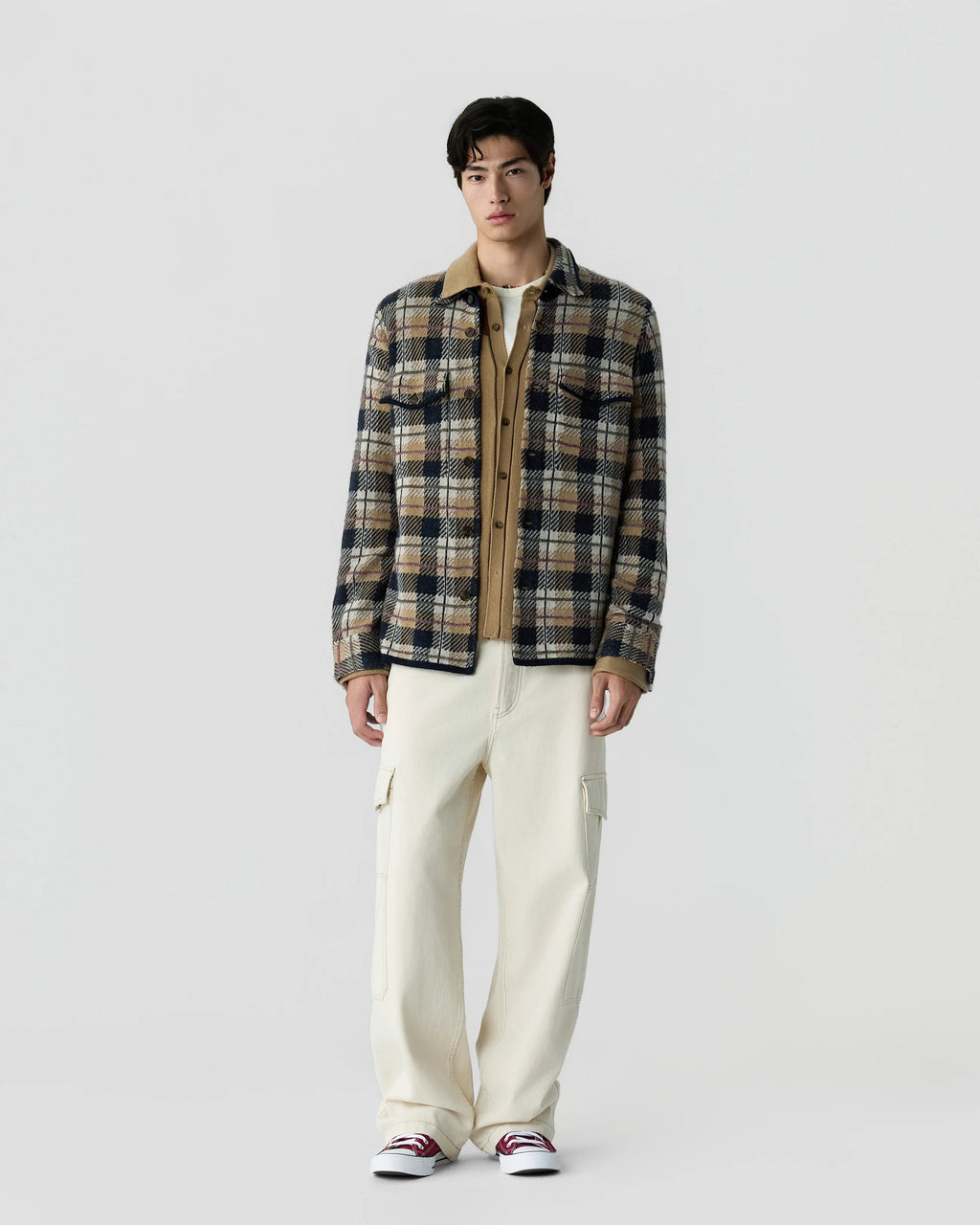 Chemise Plaid Work - Camel Combo