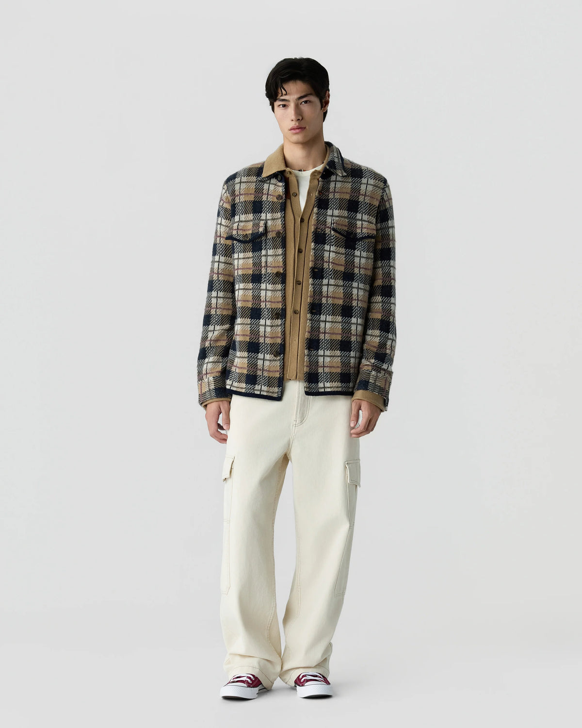 Chemise Plaid Work - Camel Combo