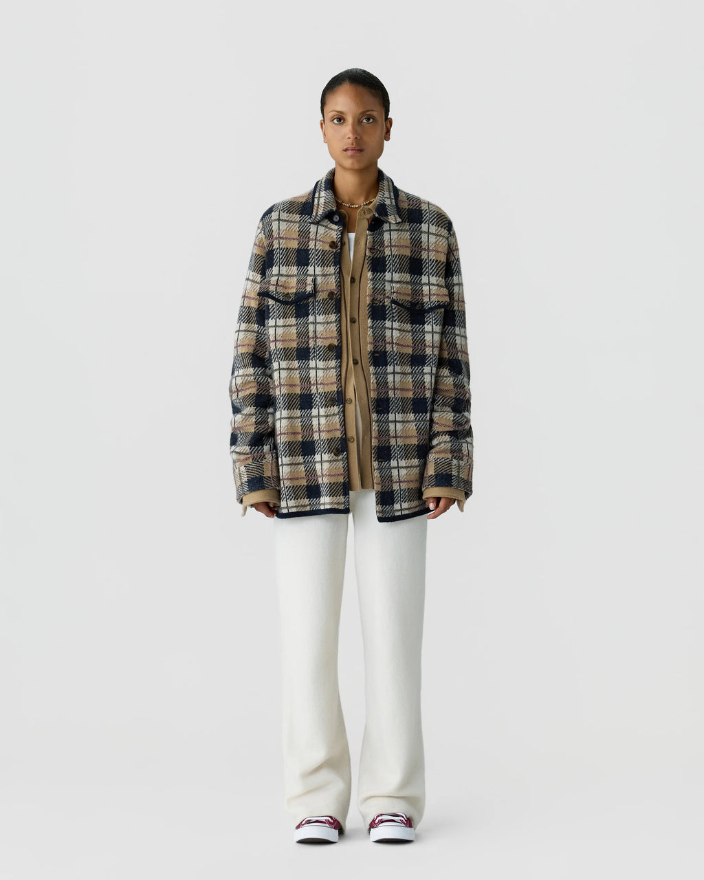 Chemise Plaid Work - Camel Combo