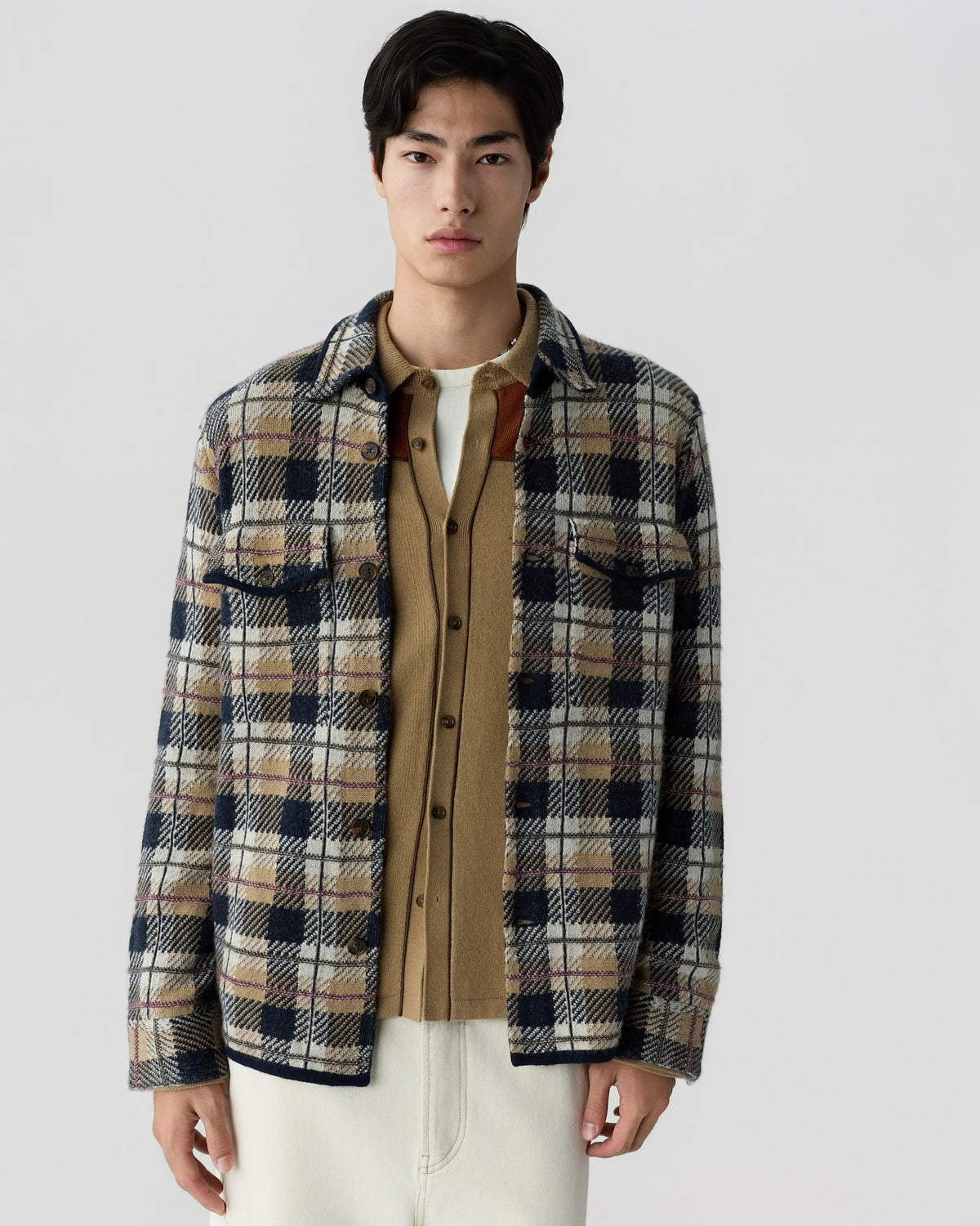Chemise Plaid Work - Camel Combo