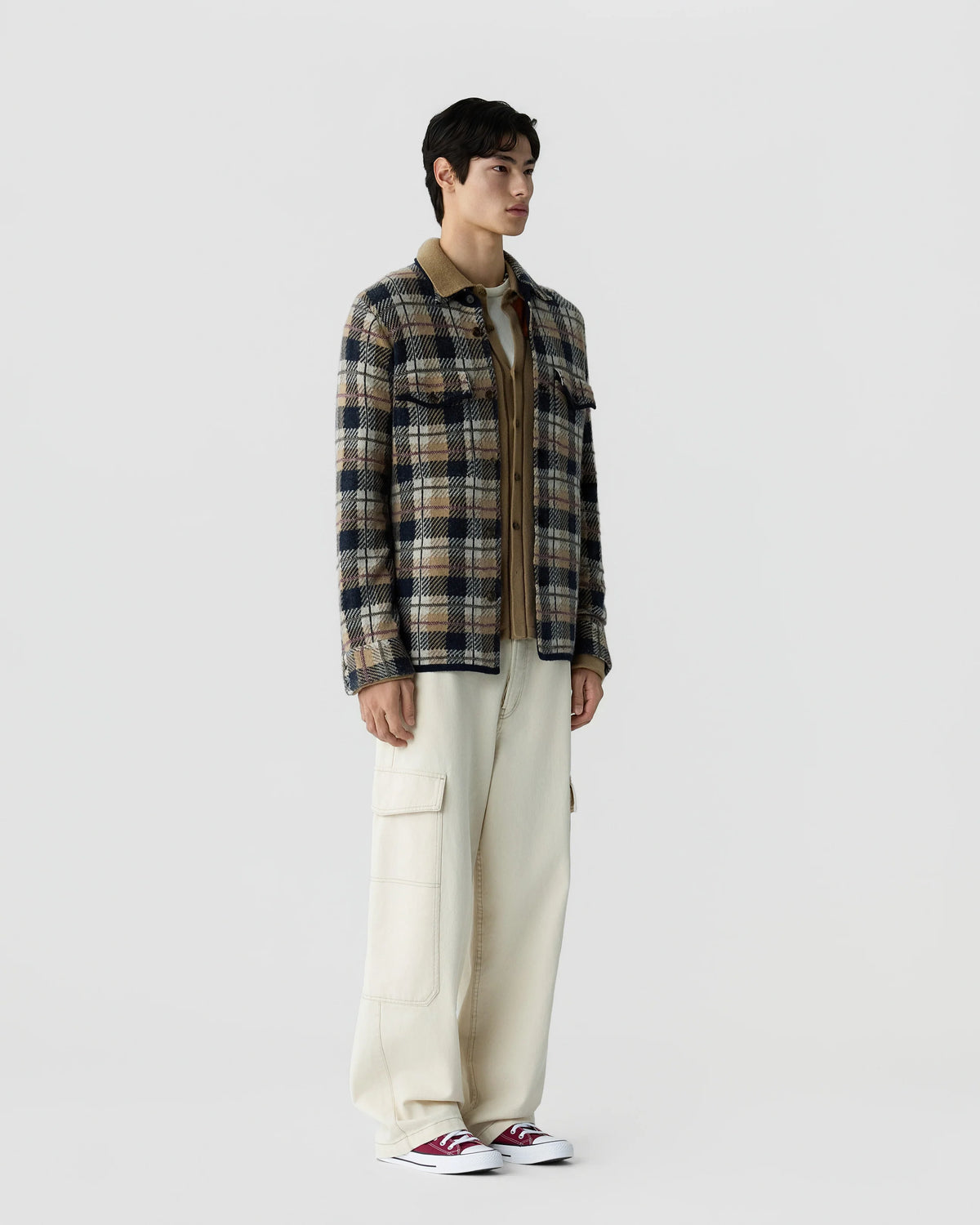 Chemise Plaid Work - Camel Combo