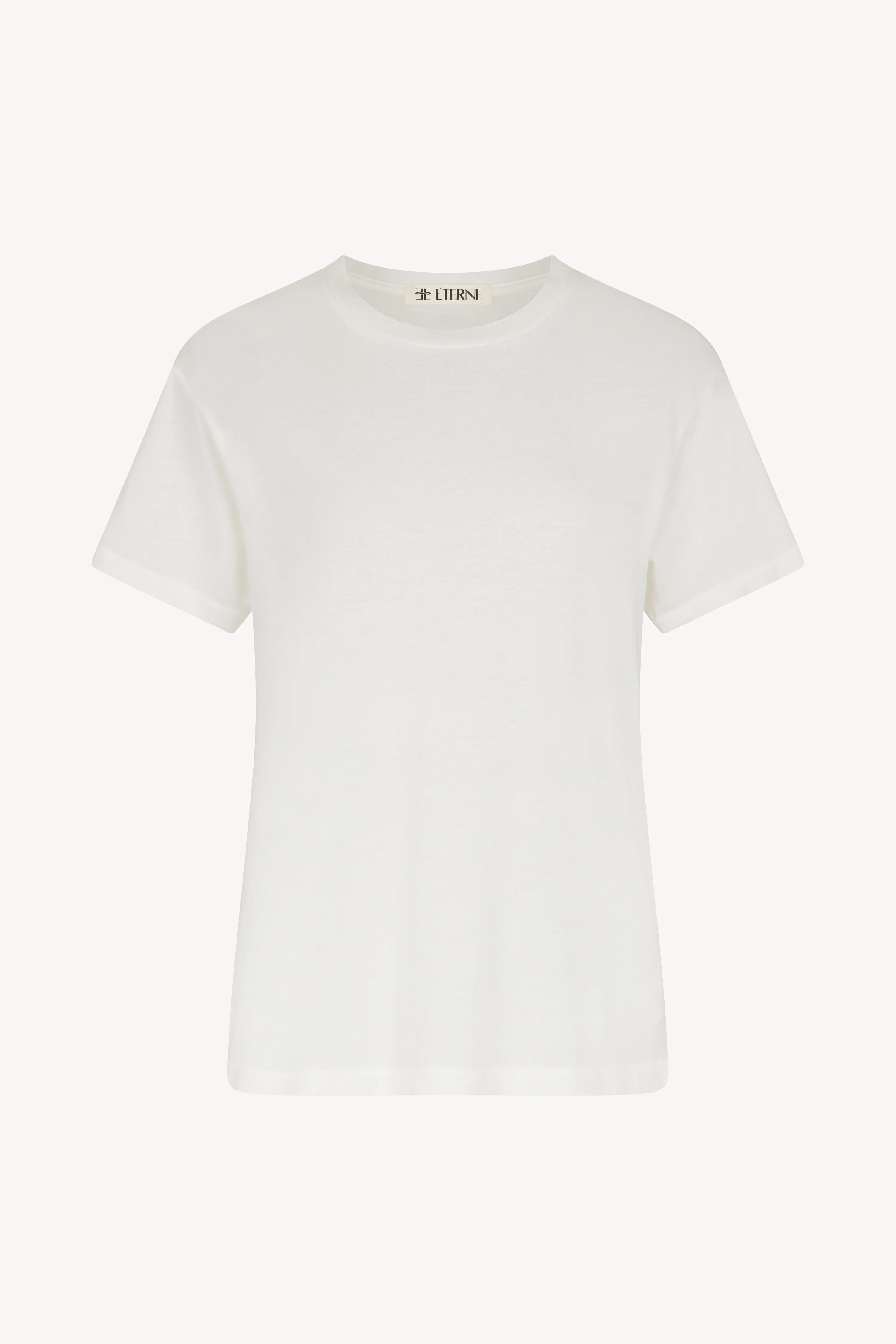 T‑shirt Boyfriend à manches courtes – Ivory