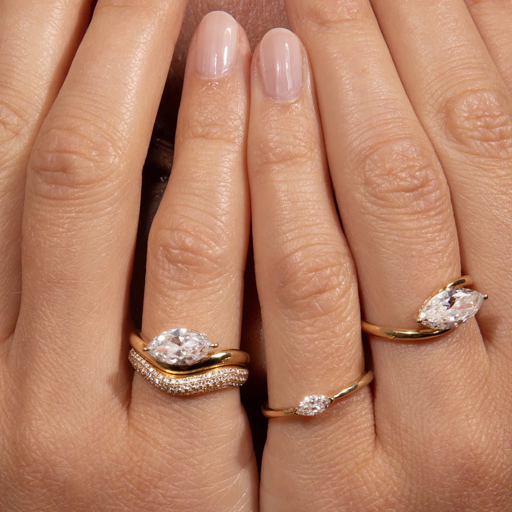 Bague Éclat Sertie - Or 18K et Diamants