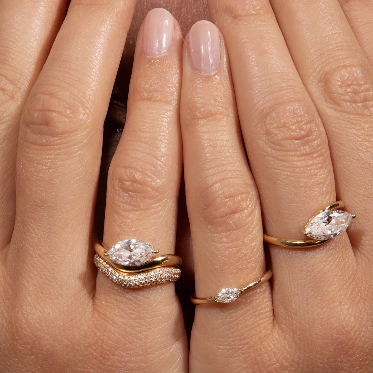 Bague Éclat Sertie - Or 18K et Diamants