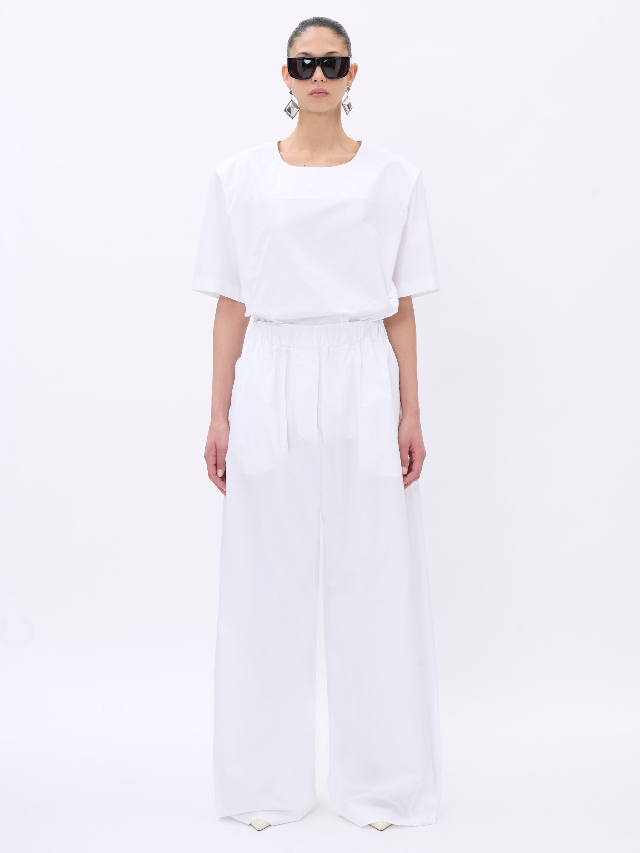 Pantalon Dora Popeline - White