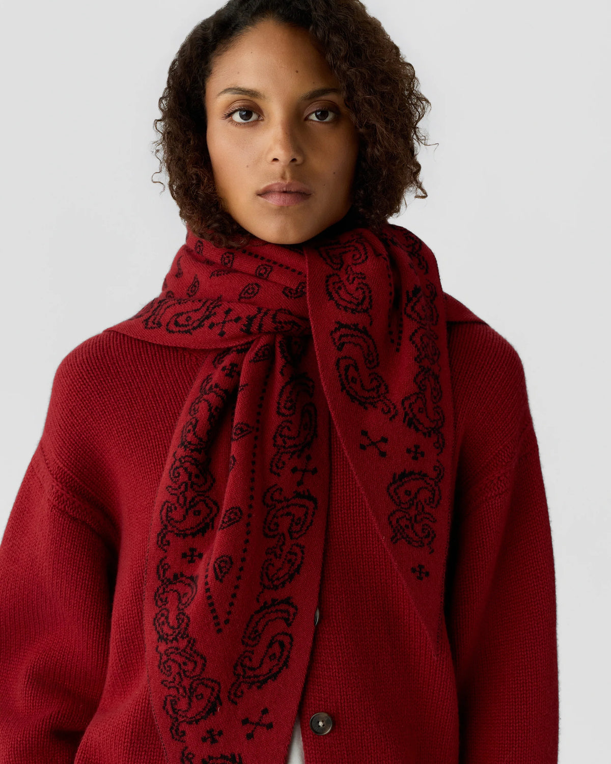 Bandana The Wild Rag - Carmine/Black