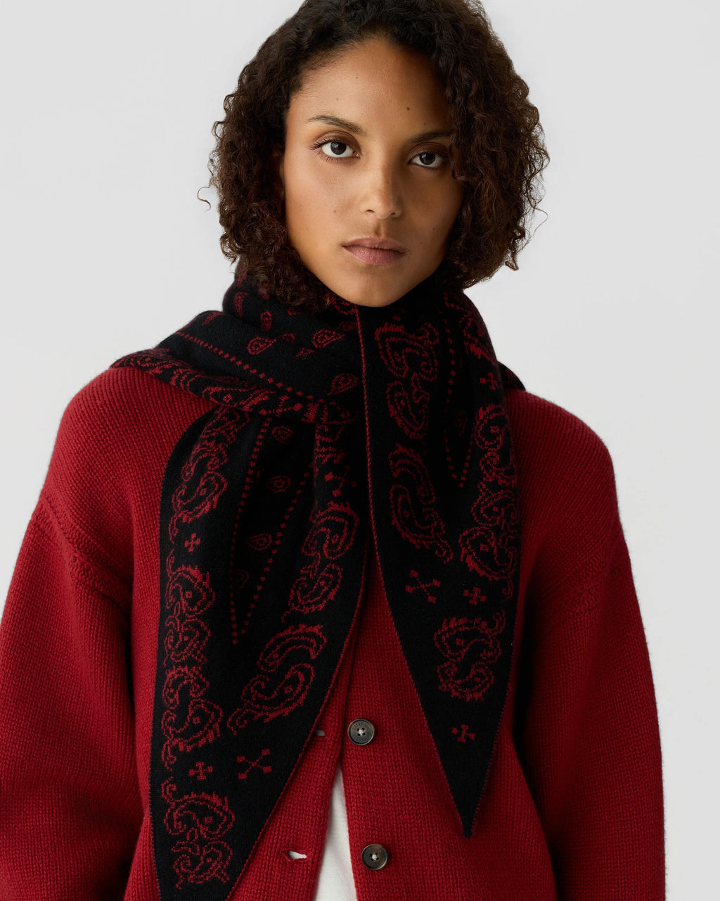 Bandana The Wild Rag - Carmine/Black
