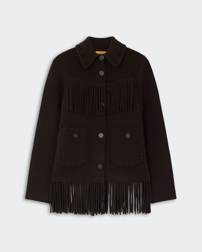 Veste Western Fringe - Burnt Cocoa