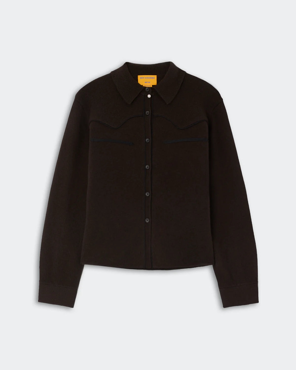 Chemise Cropped Western - Burnt Cocoa
