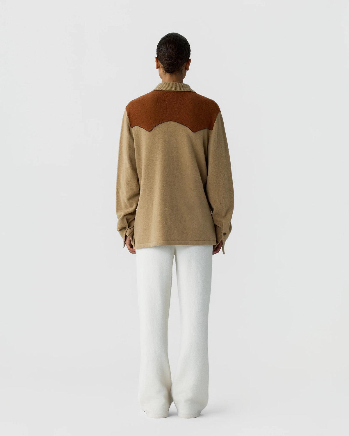 Chemise Western Button Up! - Camel/Burnt Sienna