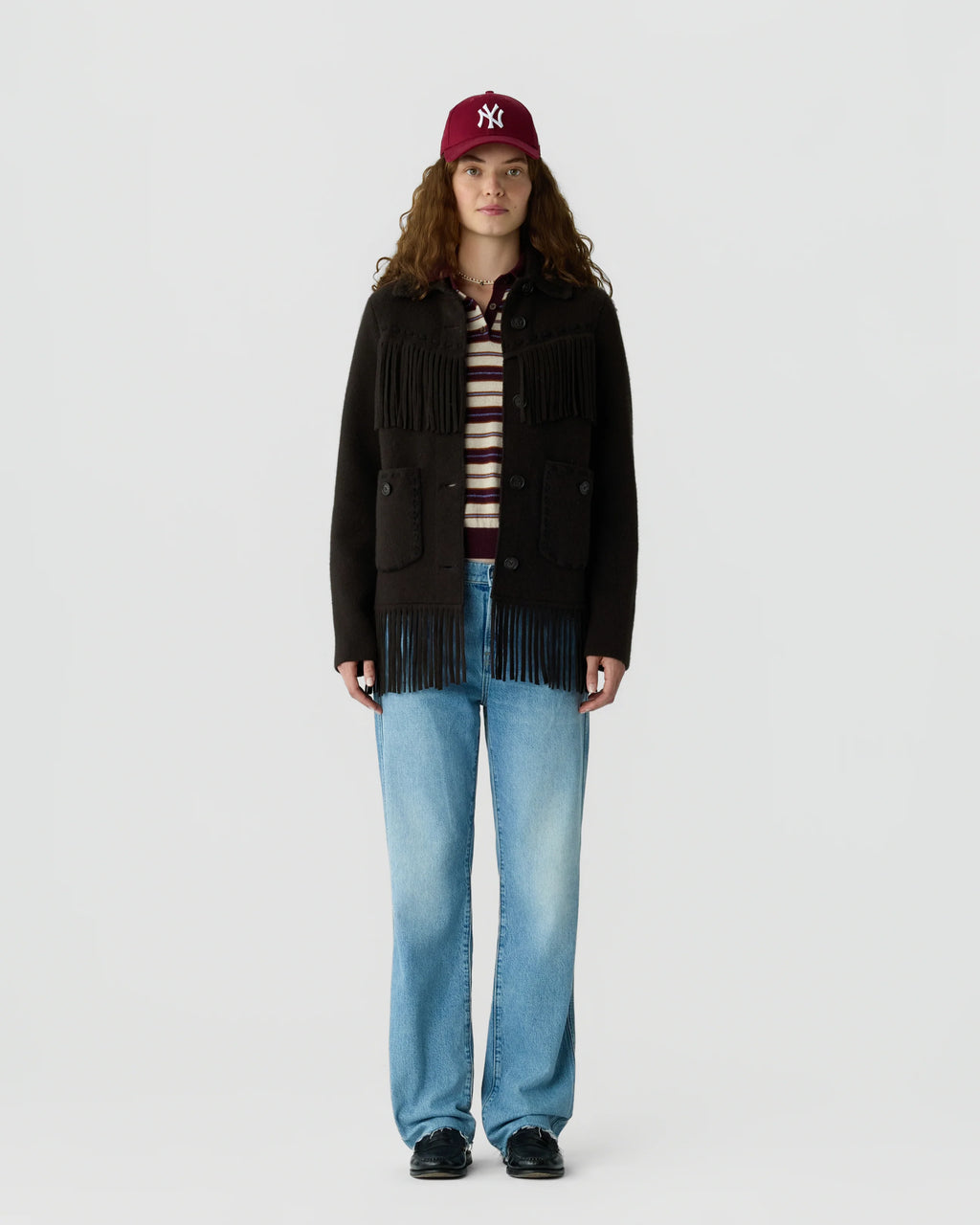 Veste Western Fringe - Burnt Cocoa