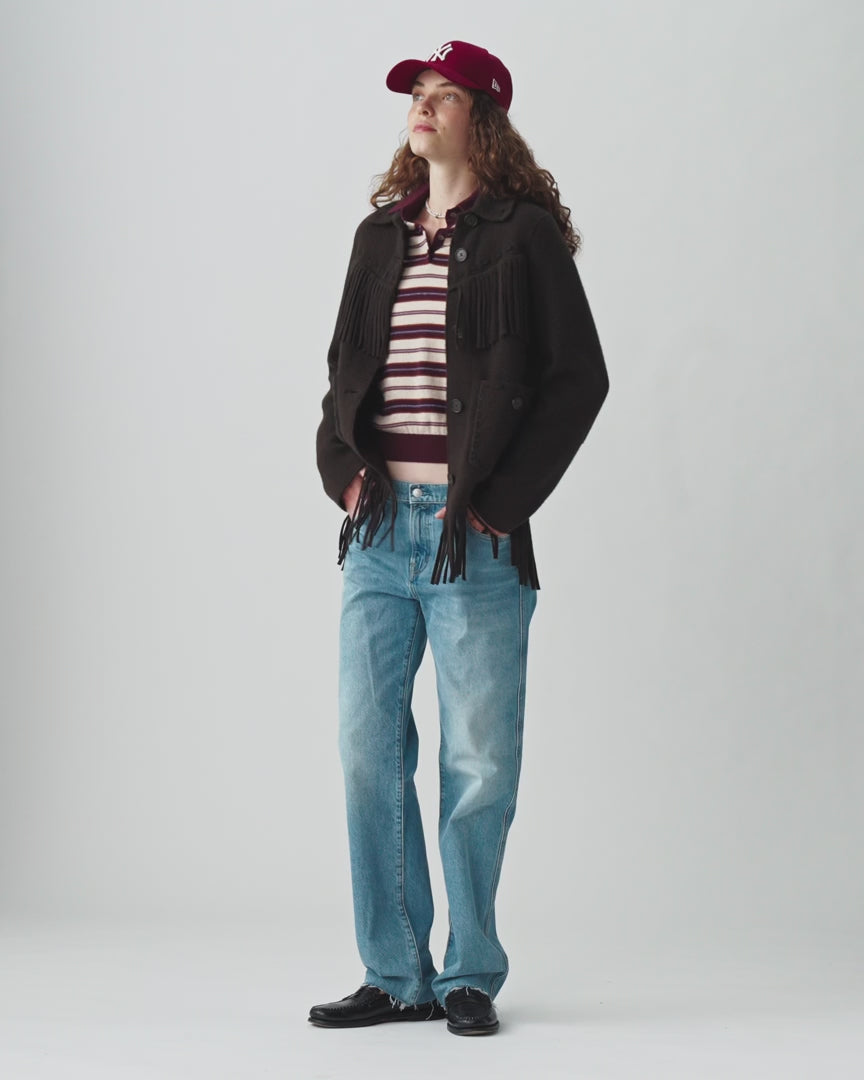 Veste Western Fringe - Burnt Cocoa