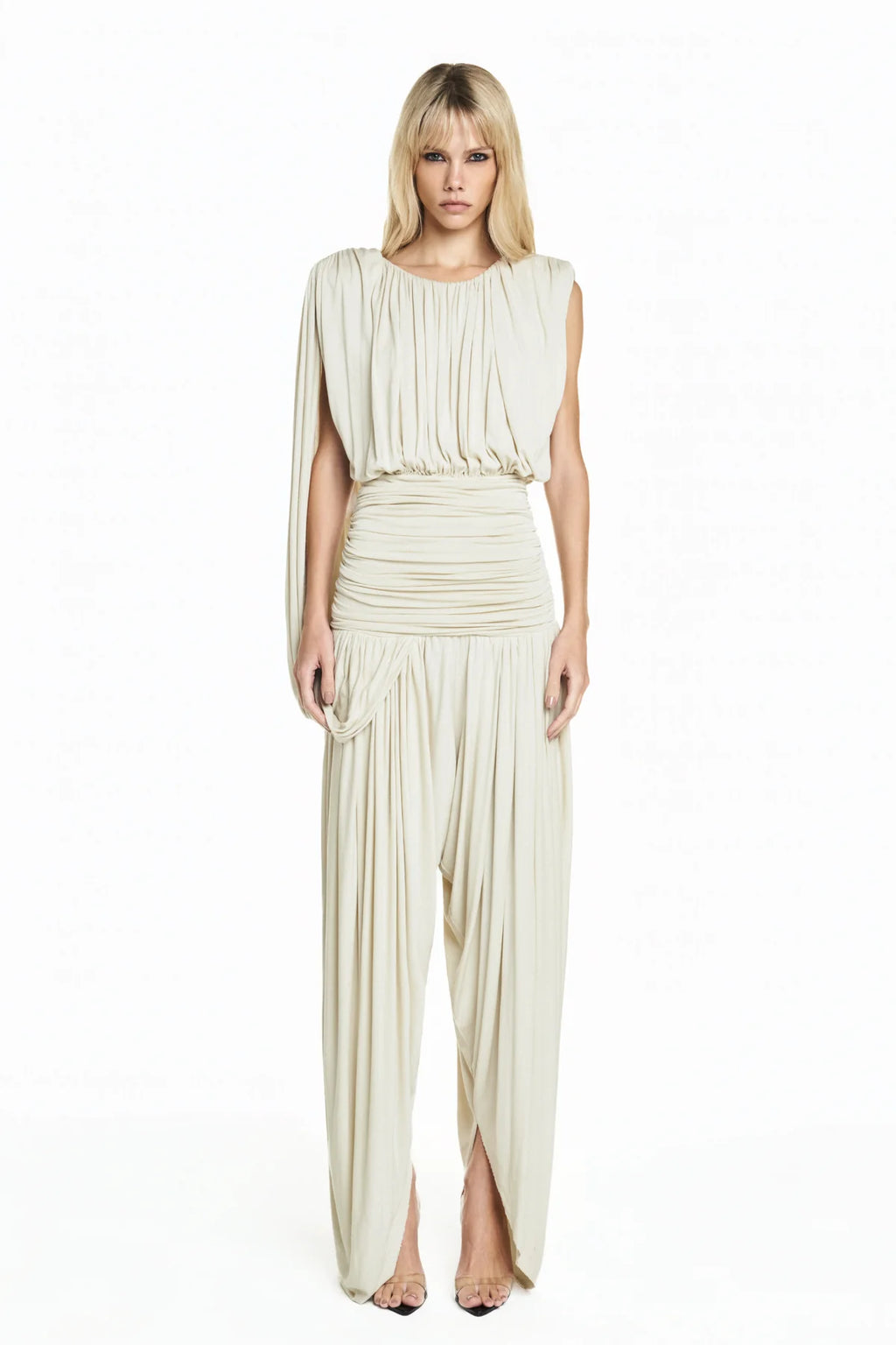 Combinaison Drapée Beige