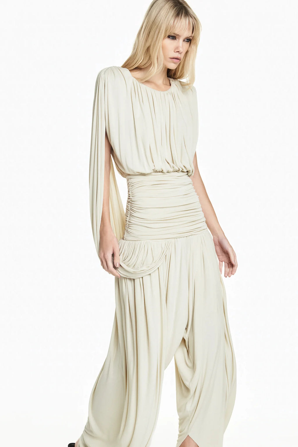Combinaison Drapée Beige