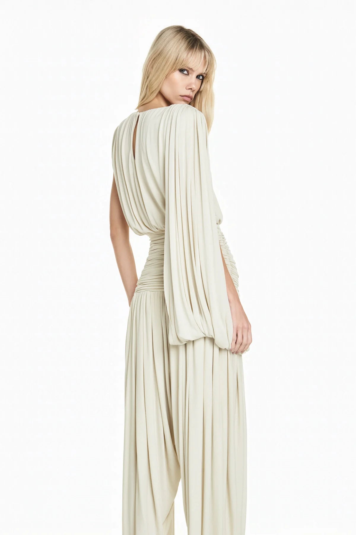 Combinaison Drapée Beige