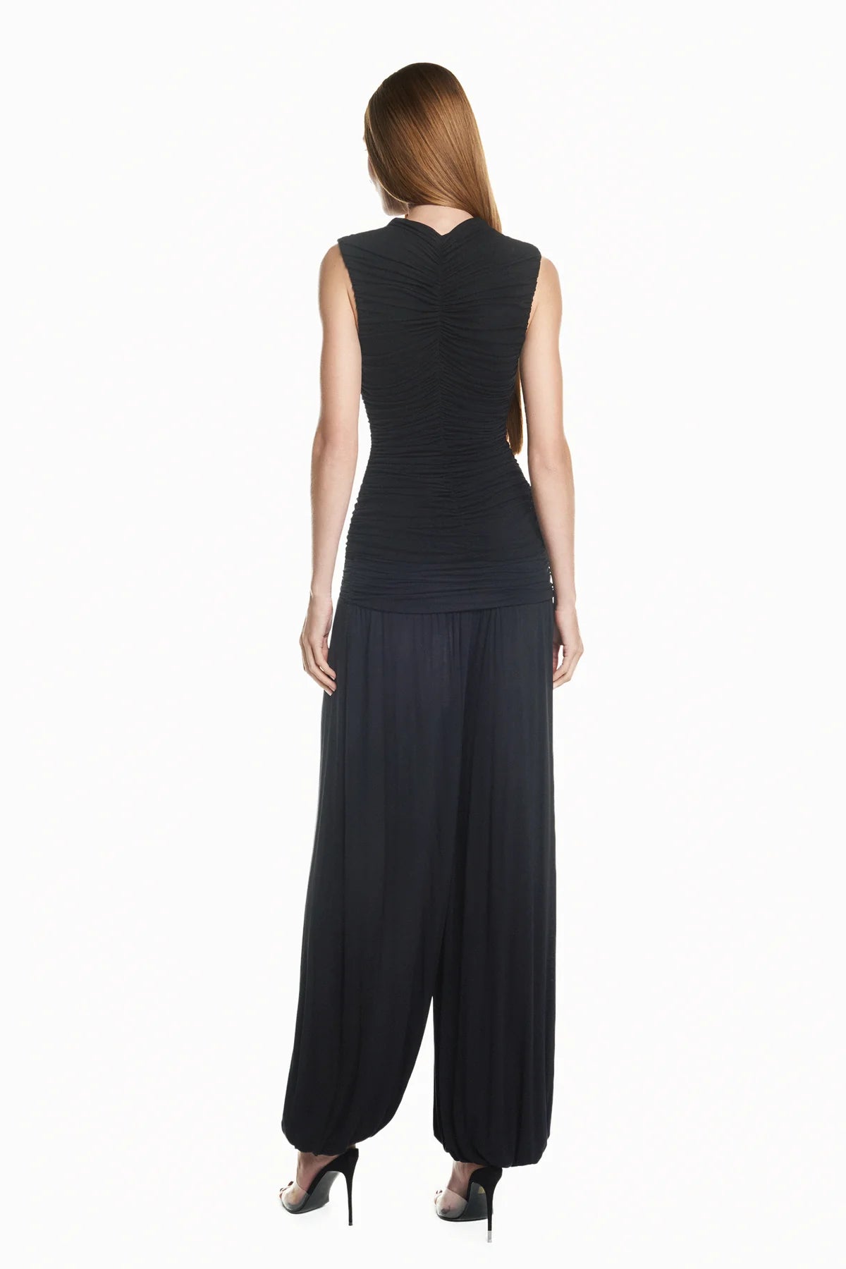 Pantalon Drapé Noir