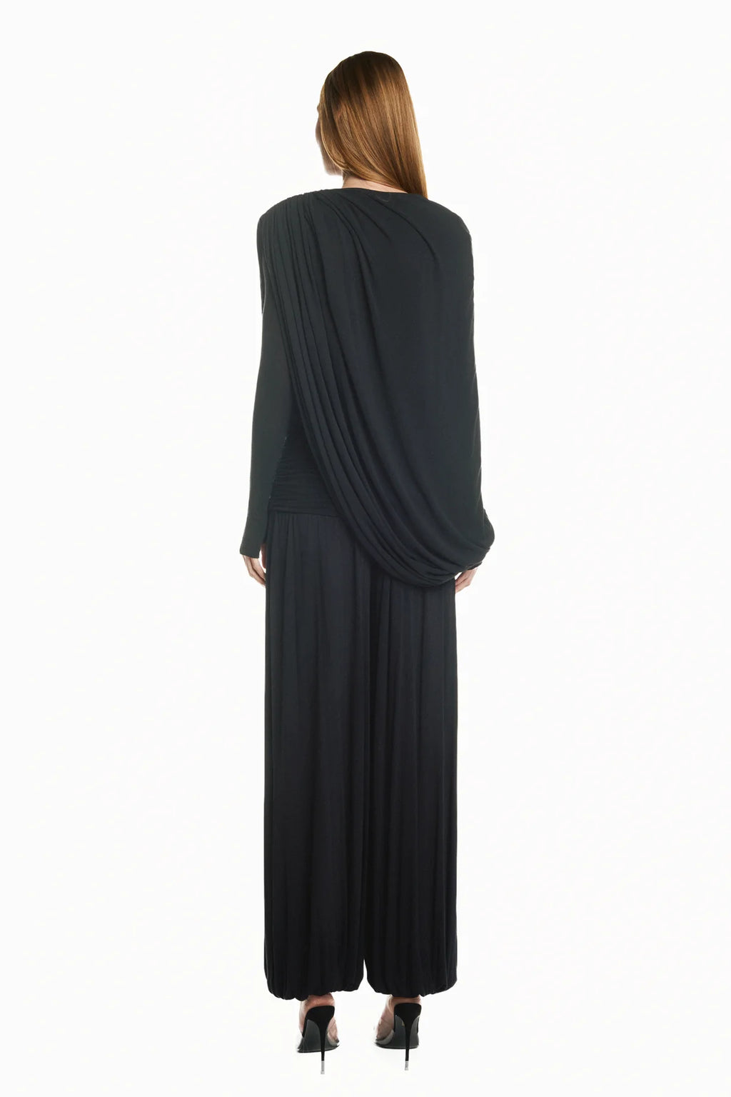 Pantalon Drapé Noir
