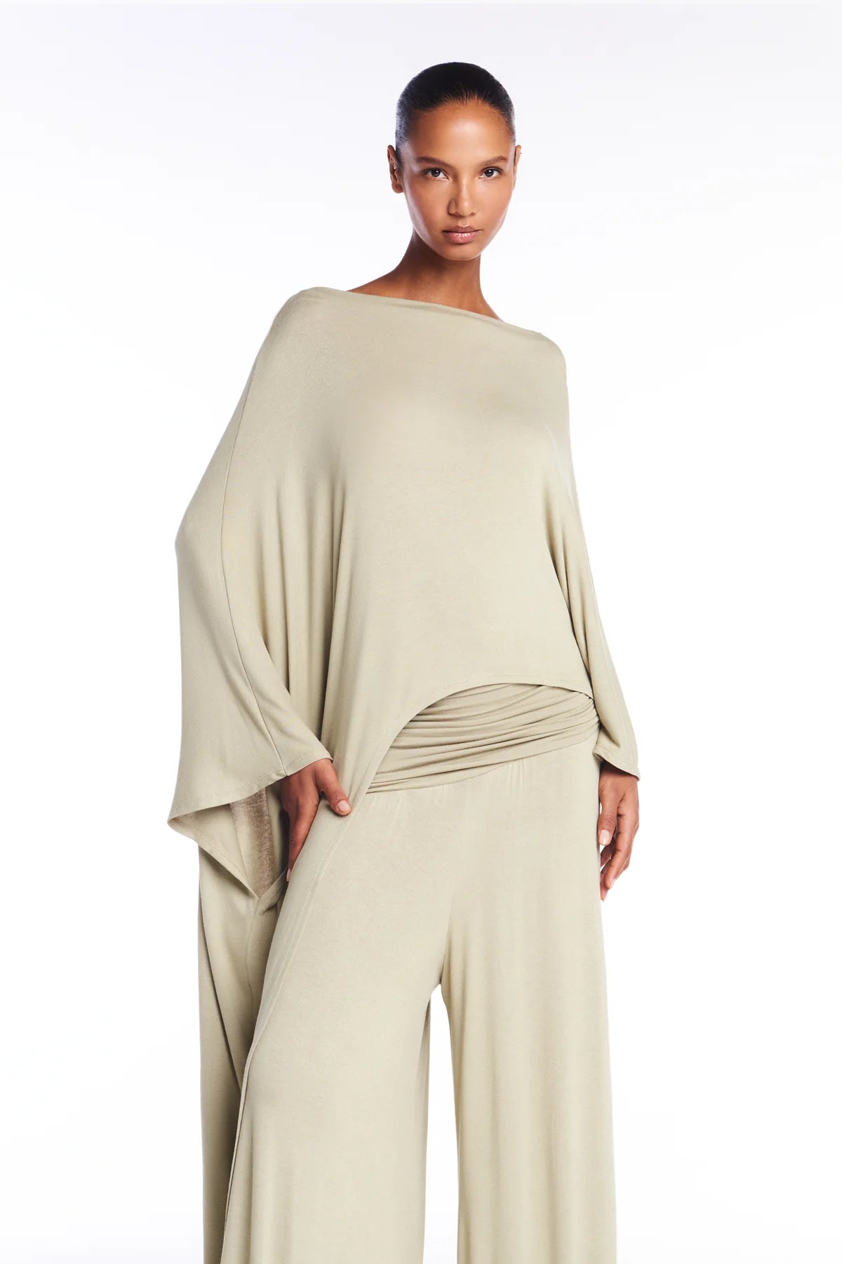 Top Asymétrique Vert